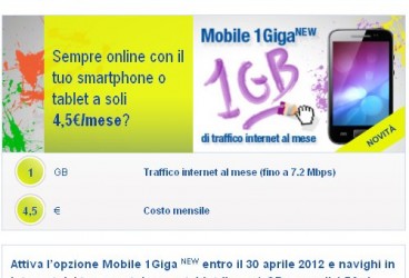 PosteMobile Mobile 1Giga NEW, navigare da smartphone a 4.5 euro al mese